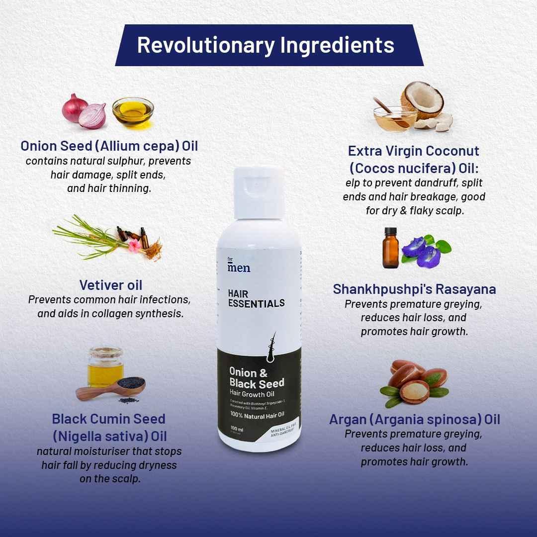 ForMen Onion & Black Seed Hair Growth Oil - 100ml