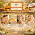 Kayee Ayurveda Haldi Chandan Soap for Men & Women | Turmeric Sandalwood Herbal Bathing Soap | Gentle Cleansing Body Soap for Soft, Smooth, Fresh & Radiant Looking Skin | Daily Use Bath Soap