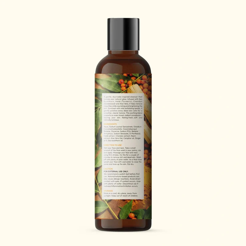 WellWith Ubtan Omegas & Beads Face Wash (110ml)