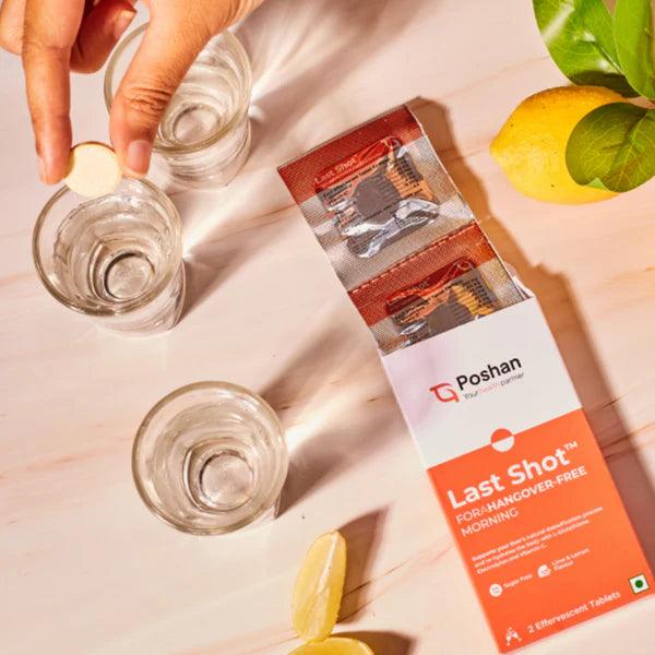 Poshan Last Shot Tablets - For a hangover-free morning (Pack of 2 tablets)