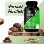 Dr. JPG Organic Harad/Haritaki Powder capsules 500mg, 120 Veg. INDIA Organic Certified.