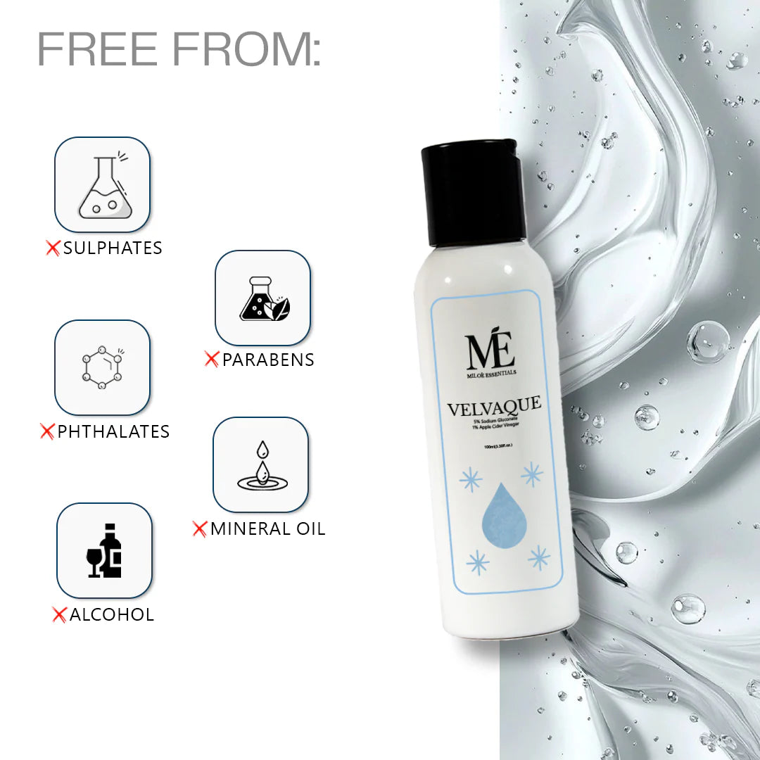 Miloe Mineral Velvaque Hard Water Treatment Drops | Softens & Protects Skin - 100ml
