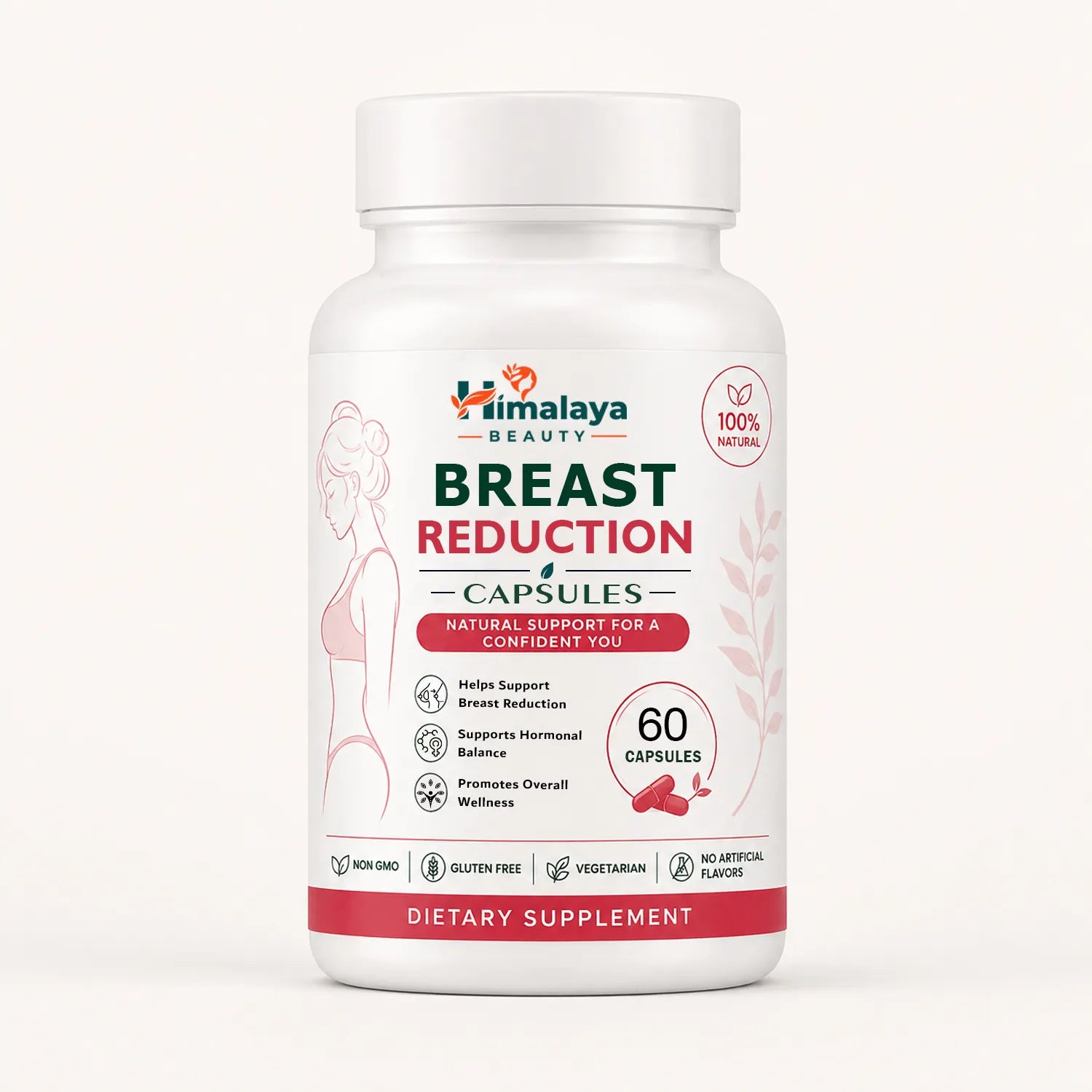 Himalaya Beauty Breast Reduction Capsules - Herbal Wellness - 60 Capsules