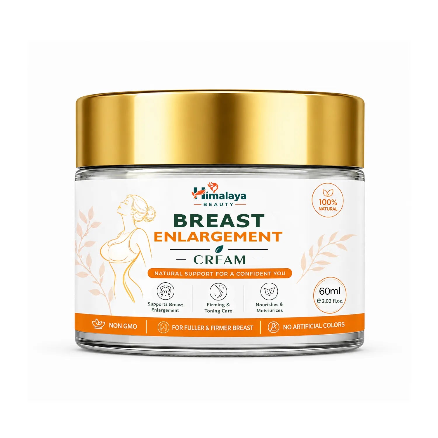 Himalaya Beauty Breast Enlargement Cream – Natural Breast Care, Enhance & Uplifting Breast Cream for Women – 60ml