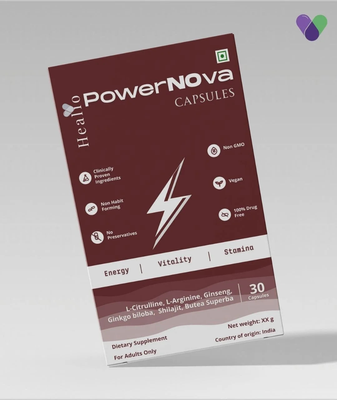 Healio PoweNOva Capsules (Pack of 30N)