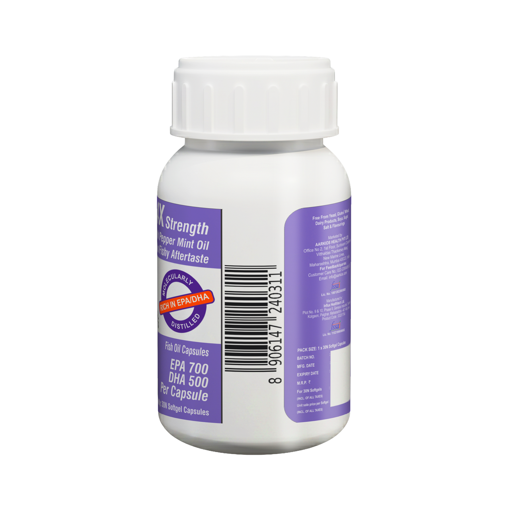 HealthAid Omega 3 Fish Oil with EPA, DHA and Vitamin E – 30 Softgels Capsules