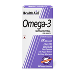 HealthAid Omega 3 Fish Oil with EPA, DHA and Vitamin E – 30 Softgels Capsules