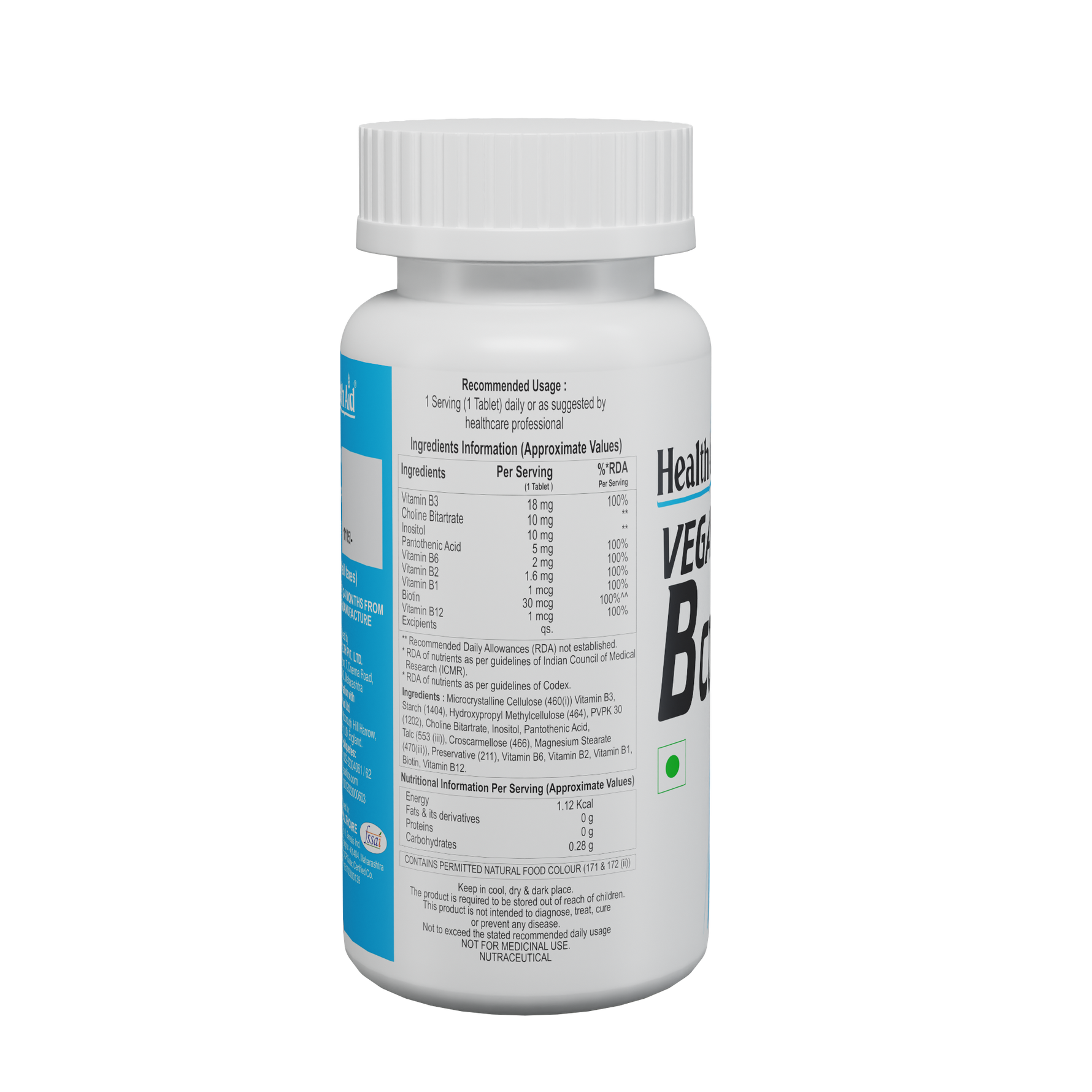 HealthAid Veg B Complex Tablet - 60 Tablets
