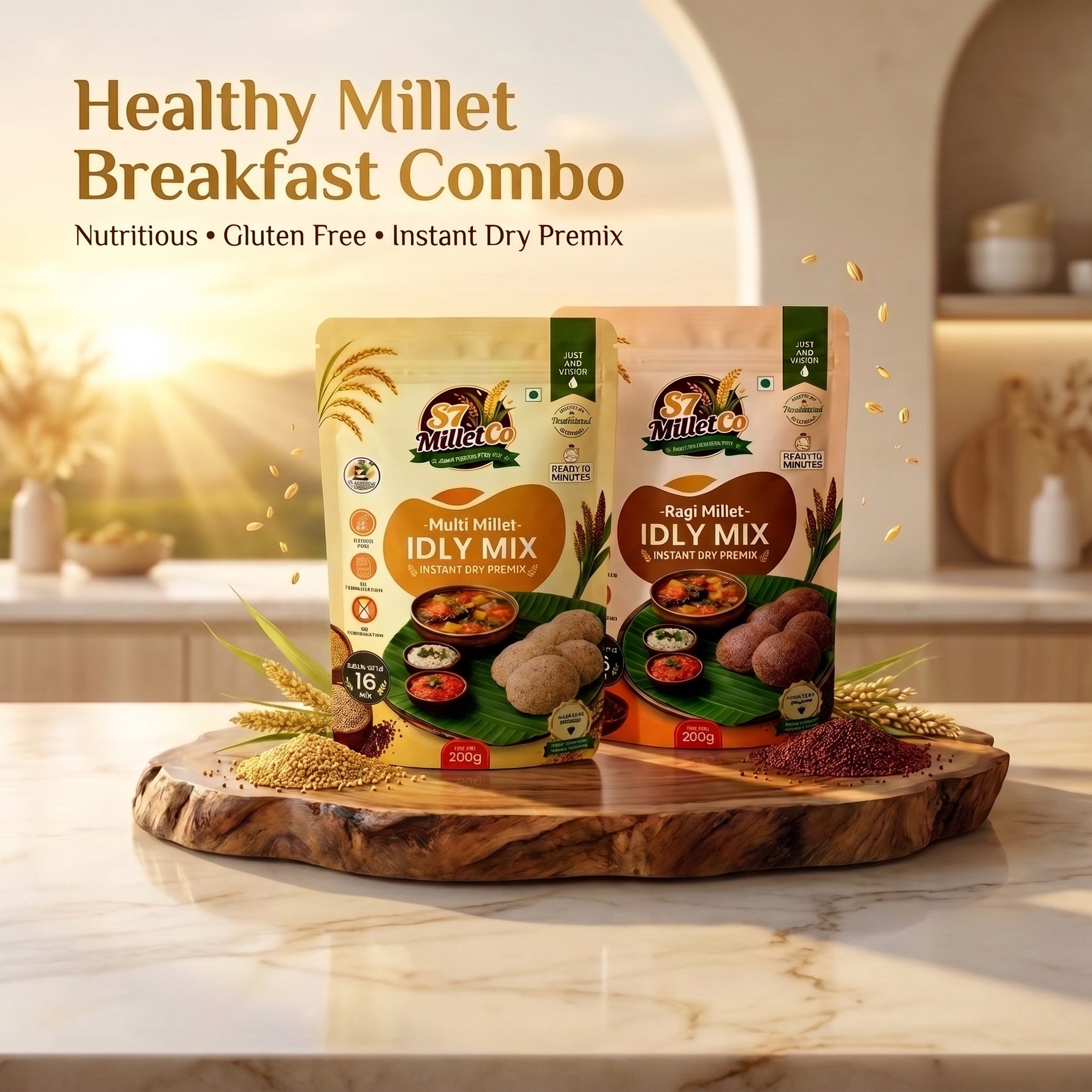 S7 Millet Idly Duo | Just Add Water | 400g