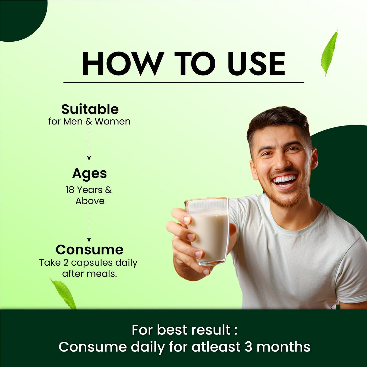 Cipzer Height Growth 60 Capsules | Herbal Formula For Height Growth, Bone Strength & Stamina