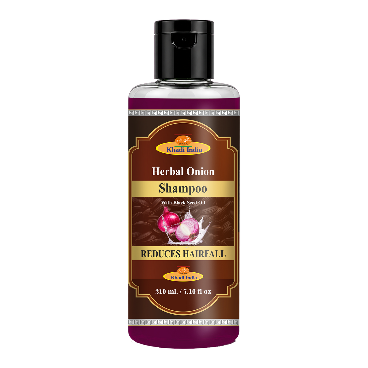 Khadi Care Herbal Onion Shampoo for Hair Fall Control & Growth - 210ml