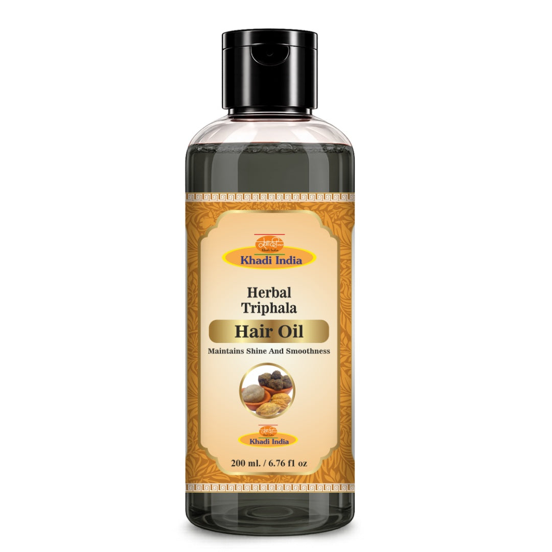 Khadi Care Herbal Triphala Hair Oil for Scalp Health & Hair Strength - 210ml