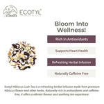 Ecotyl Hibiscus Lush Tea | Rich in Antioxidants | Herbal Tea | 60g
