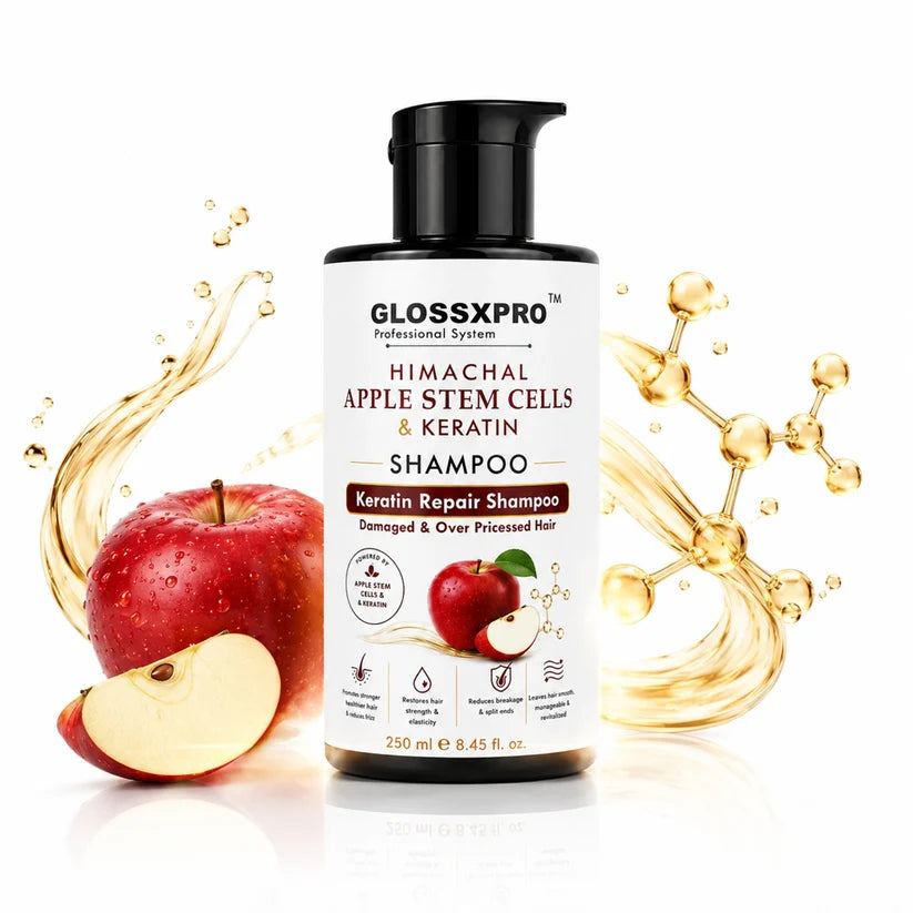 GLOSSXPRO Professional Himachal Apple Stem Cells & Keratin Shampoo 250ML