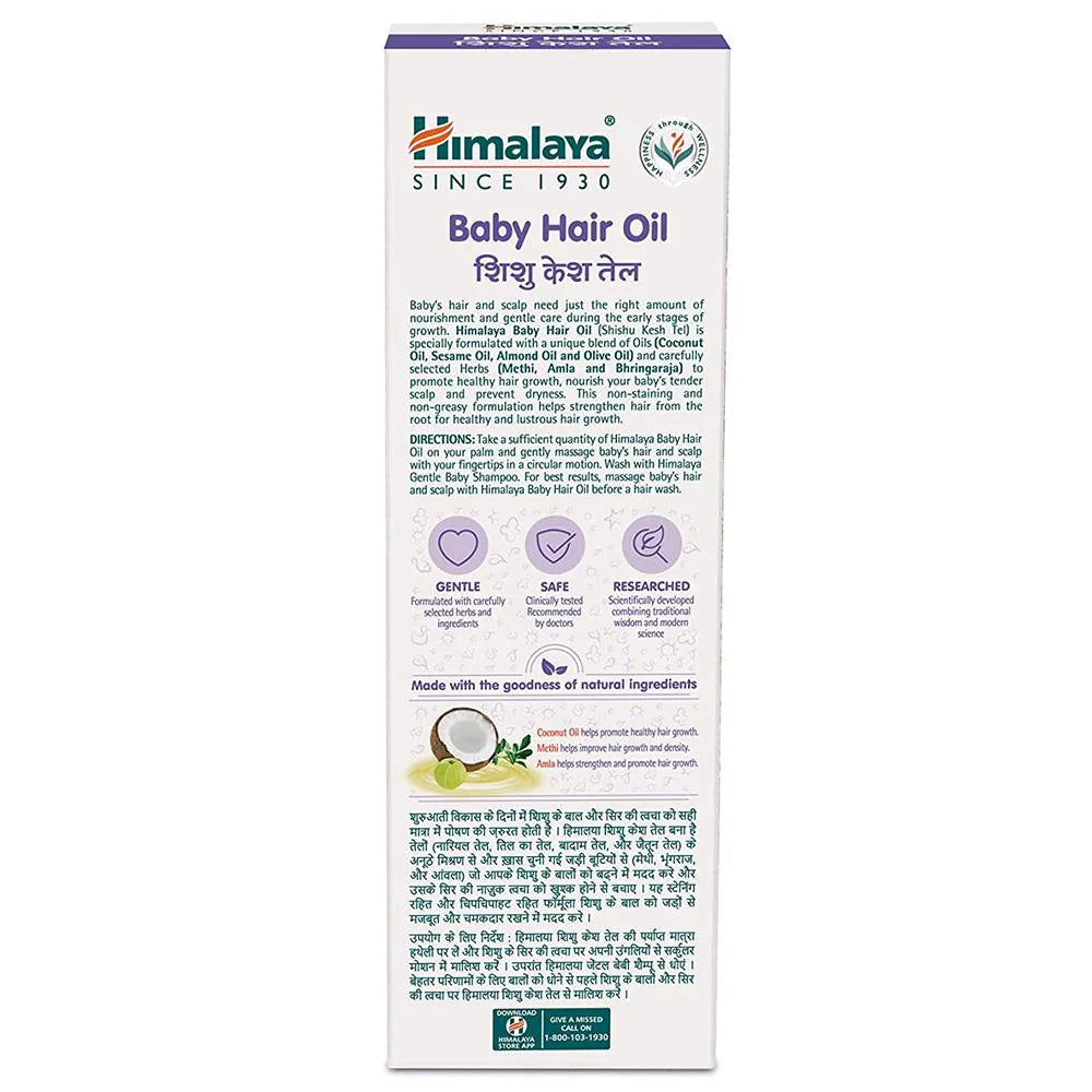 Himalaya Baby Hair Oil | Promotes Hair Growth & Manages Scalp Dryness