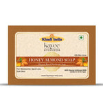 Kayee Ayurveda Honey Almond Soap for Men and Women | Nourishing & Moisturizing Herbal Bathing Soap | Gentle Body Cleansing Bar with Honey & Almond | Daily Use Soap for Soft, Smooth & Fresh Looking Skin