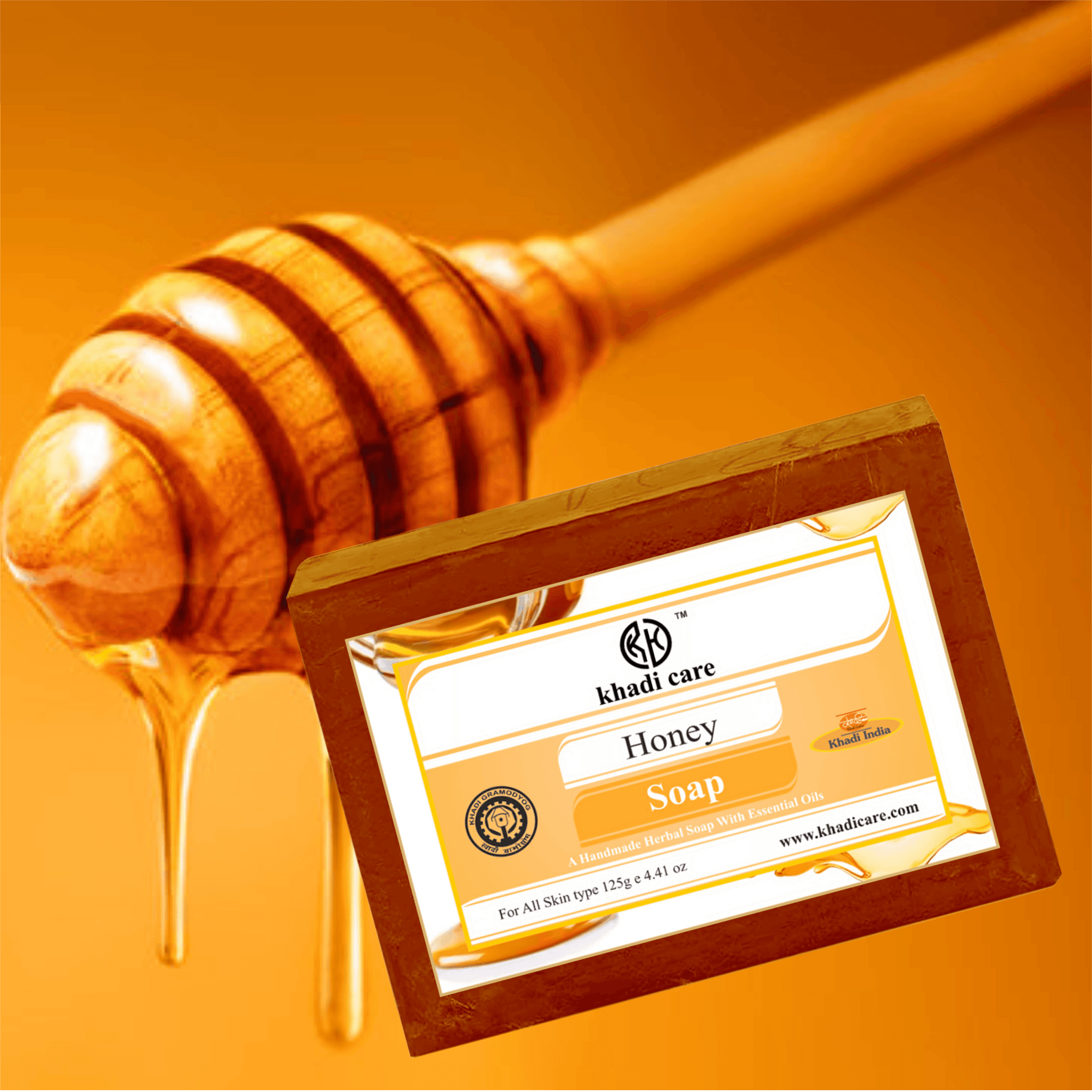Khadi Care Herbal Honey Soap - 125g
