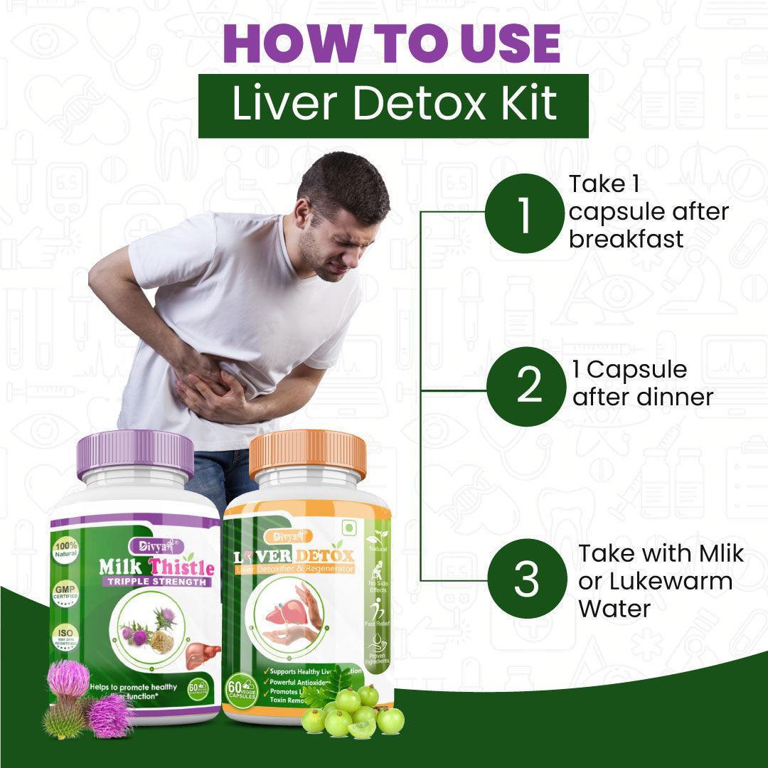 Divya Shree Liver Detox & Milk Thistle Combo Kit