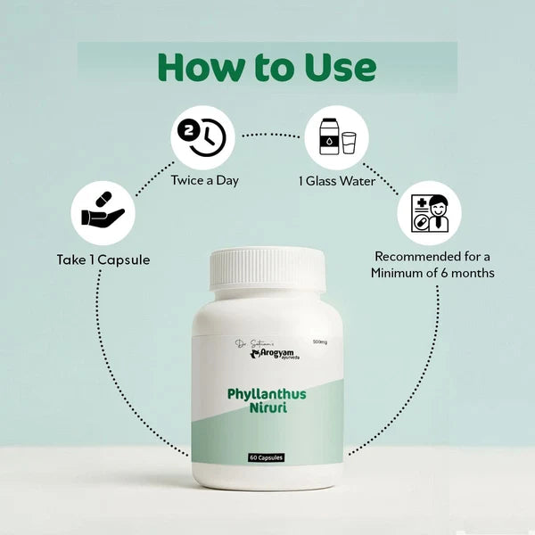 Dr. Satnam's Arogyam Ayurveda Phyllanthus Niruri 500mg Capsule (60 Each)