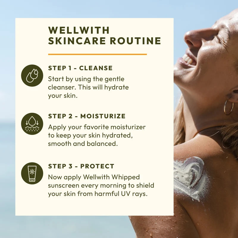 WellWith Whipped Sunscreen With Omegas SPF 50 PA++++ (50g)