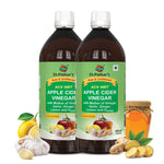 Dr. Patkar's Apple Cider Vinegar with Garlic, Ginger, Lemon and Honey - Cardiovascular Wellness & Lipid Balance (500ml) Pack of 2