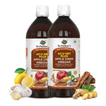 Dr. Patkar's Apple Cider Vinegar with Ginger, Garlic, Lemon & Arjuna (ACV HRT PLUS) + Formula Morning Detox Tonic Heart, Immunity & Digestion Support 1000 ML (Pack of 1)