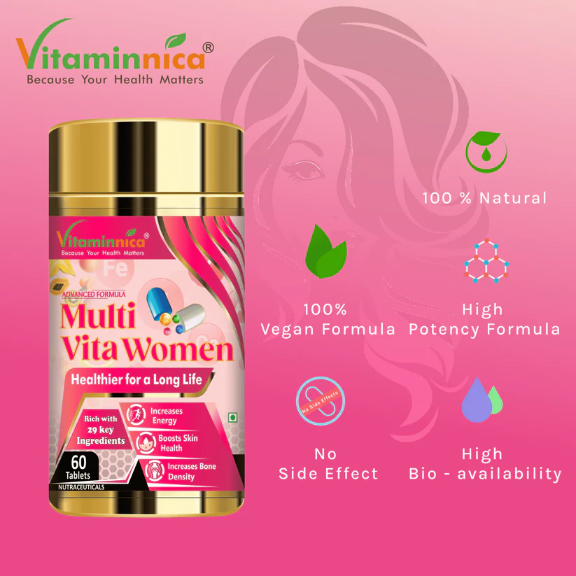 Vitaminnica Women's Multi & Biotin Combo Pack - Hair, Skin, Nails & Immunity, 120 Count