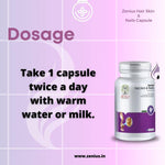 Zenius Hair Skin & Nails Capsules - for Multivitamins, Hair, Skin, and Nails Health - 60 Capsules