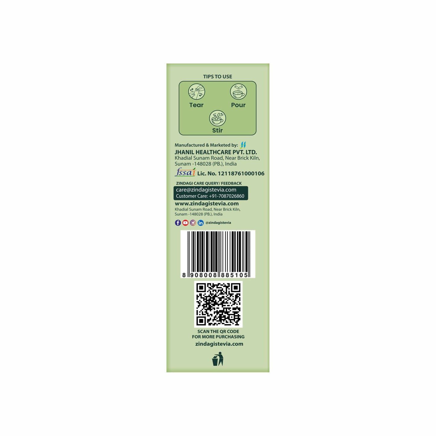 STEVIA 100 SACHET 3