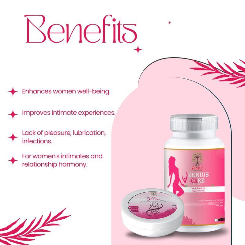 Zenius V Care Kit - Vegina Tightening Medicine for Female Sexual Health Supplement