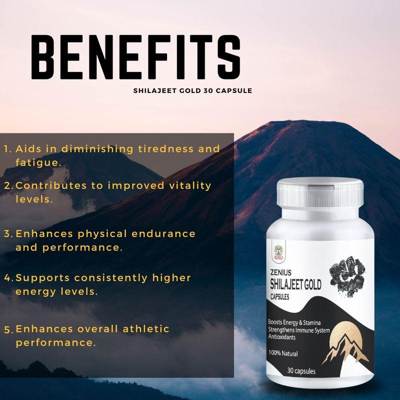 Zenius Shilajeet Gold Capsules - 30 Capsules