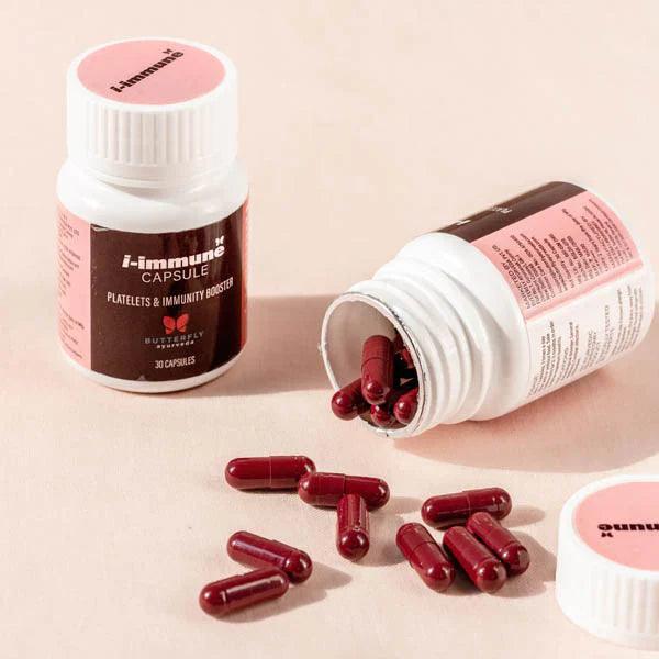 Butterfly Ayurveda I-Immune Capsules - Natural Immunity Booster (30 Capsules)