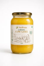 NavPrana Organics Desi Cow A2 Bilona Ghee (1 Ltr)