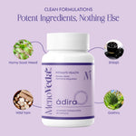 Menoveda Adira Peri & Post Menopause Intimate Health Support Supplement | Libido, Vaginal Dryness & UTI Relief | 60 Capsules