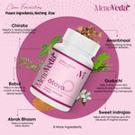 Menoveda Asaya Peri & Post Menopause Support Supplement | Skin Radiance, Hair Fall & Intimate Care | 60 Tablets