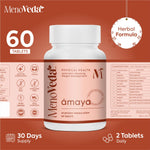 Menoveda Amaya Peri & Post Menopause Support Supplement | Joint Pain, Bloating & Bone Health | 60 Tablets