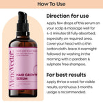 Menoveda Ayurvedic Hair Growth Serum | Controls Hair Fall & Dandruff, Boosts Hair Density | 50 ml