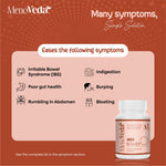 Menoveda Bloat Gut Health & Digestion Support Capsules | Relief from Gas, Acidity & IBS | 60 Capsules