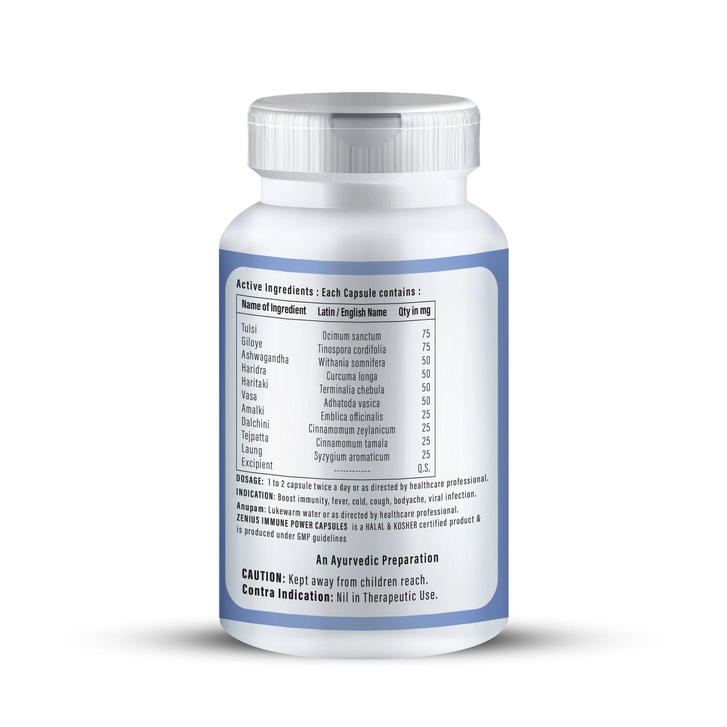 Zenius Immnue Power Capsule for Improves Immunity to Fights Bacteria & Viruses
