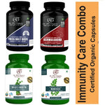 DR JPG Organic Ashwagandha, Giloy, Moringa & Tulsi Capsules For Immunity 240 veg. Capsules (60 Cap. In Each Bottle) INDIA Organic Certified.