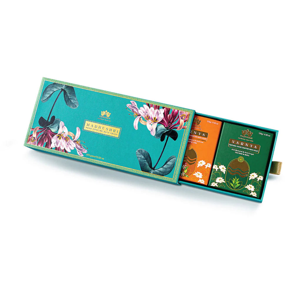 Vrindaam Madhushri - Hand Crafted Bath Soap Gift Box