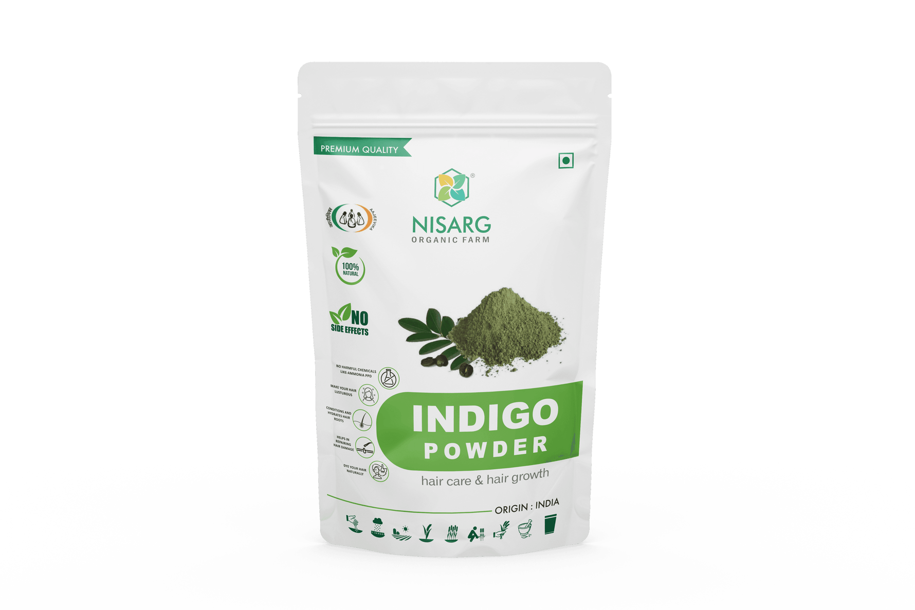 Nisarg Organic Farm Indigo Leaves Powder