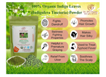 Dr. JPG Organic Indigo Leaves Powder | India Organic Certified | 114g Pack of 2 | Herbal Supplement