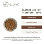 Ecotyl Instant Coffee Powder | Arabica Coffee | Freeze Dried  | 60g
