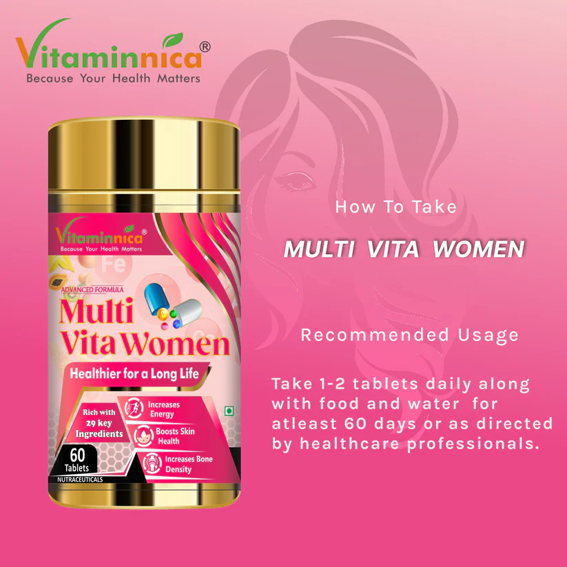 Vitaminnica Women's Multi & Biotin Combo Pack - Hair, Skin, Nails & Immunity, 120 Count