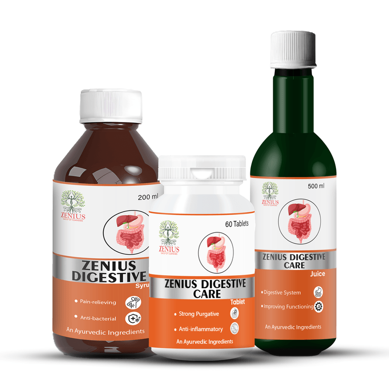 Zenius Digestive Kit - Comprehensive Herbal Kit for Digestive Health, Detox, and Comfort
