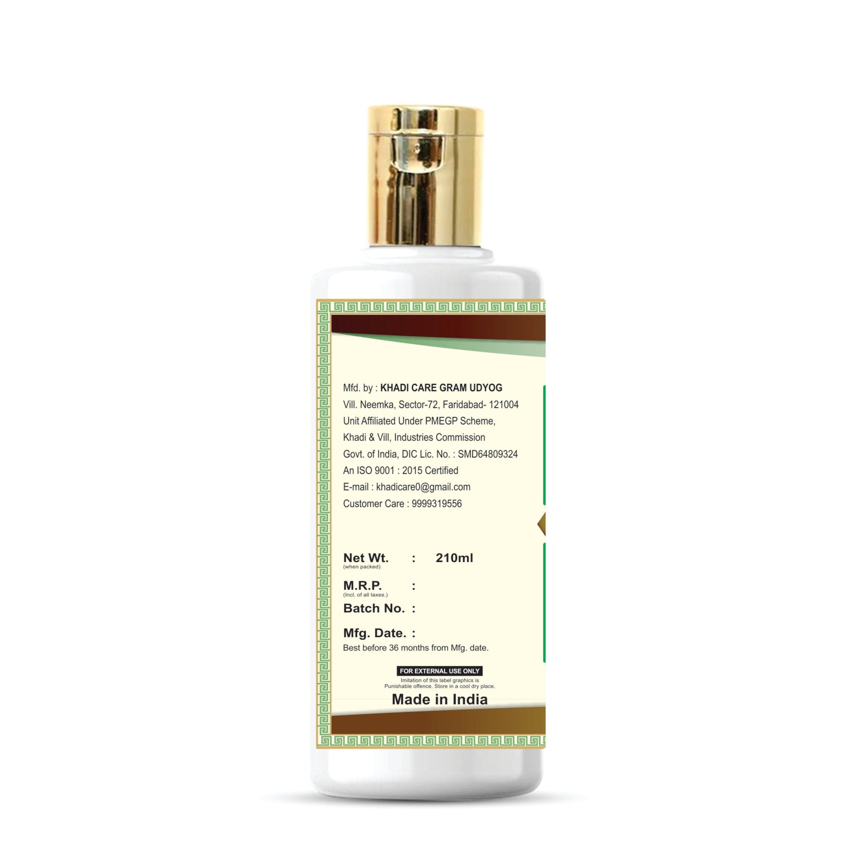 Khadi Care Herbal Jasmine Moisturizer for Soft & Hydrated Skin - 210ml