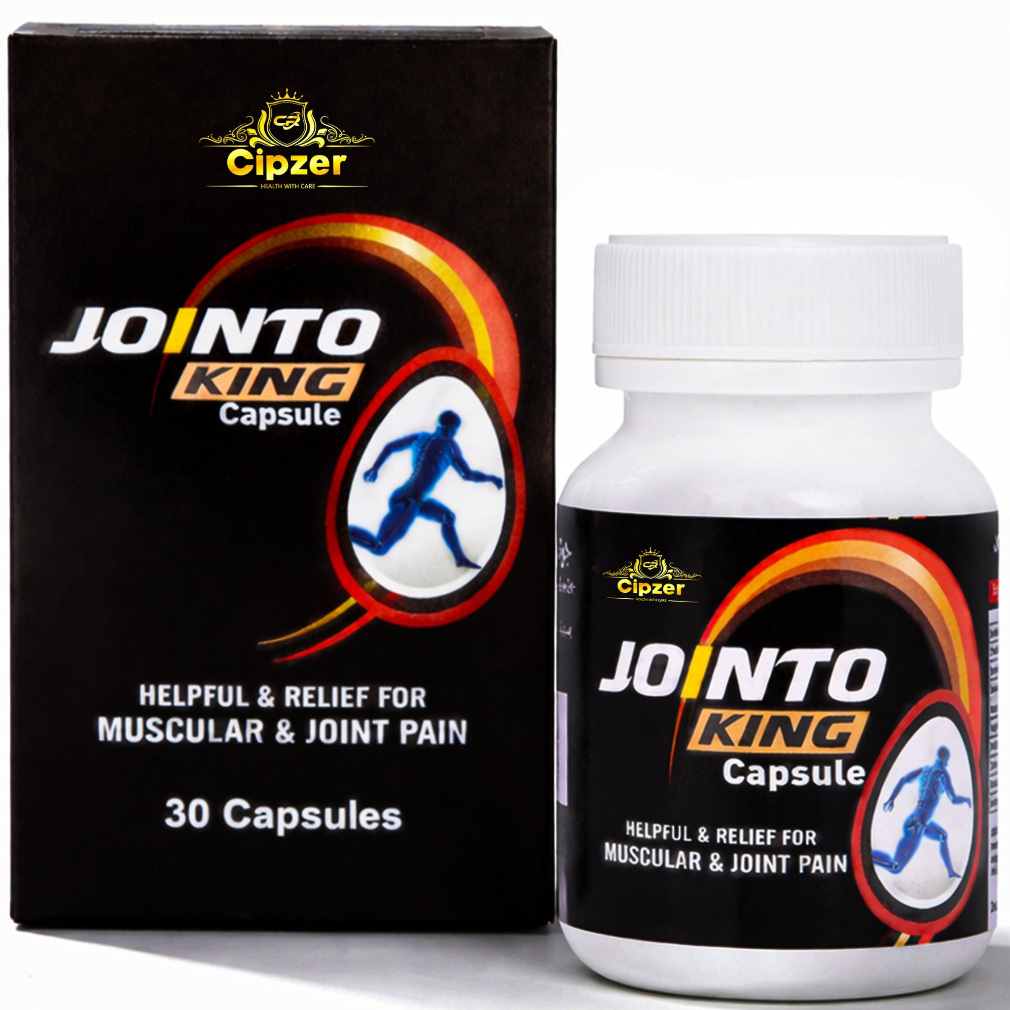 Cipzer Jointo King Capsule - 30 Capsules | Herbal Support for Arthritis, Joint Pain, Flexibility & Mobility