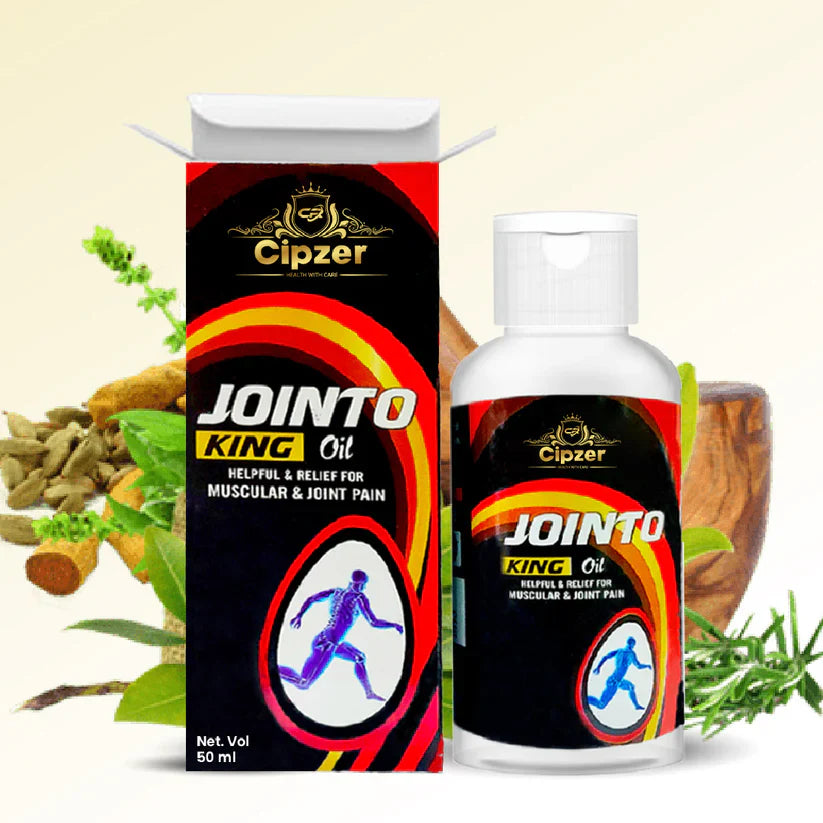 Cipzer Jointo King Oil 50ML | Herbal Pain Relief Oil For Joints, Arthritis & Muscular Stiffness