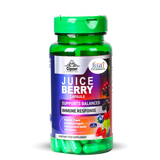 Cipzer Juice Berry 60 Capsules | Herbal Antioxidant, Immunity Booster, Detox & Daily Wellness Support